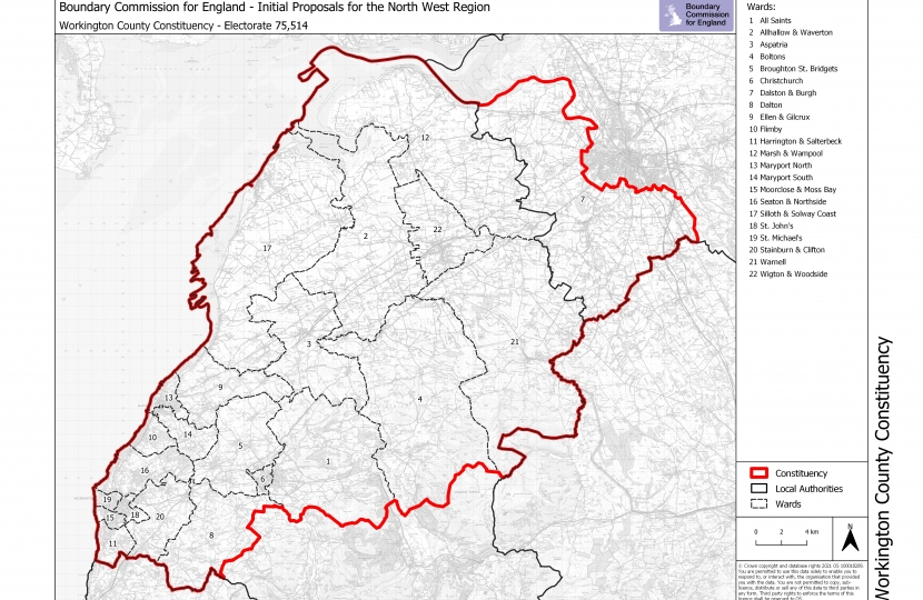 2023 Initial Proposals - Workington Map