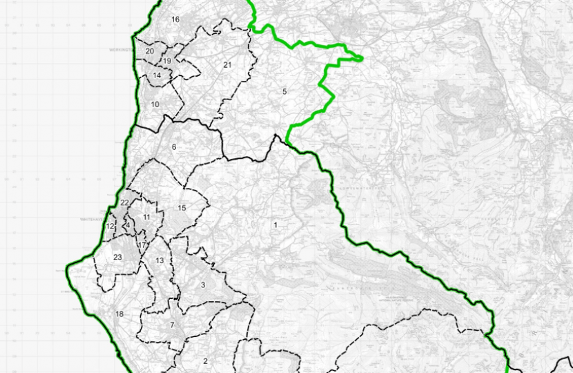 Whitehaven and Workington new constituency boundary map