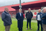 Mark Jenkinson and Neil O Brien meet stadium project board members